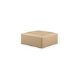 thumbnail image 3 of Meridian Furniture Cube Tan Vegan Leather Ottoman, 3 of 6