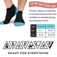 thumbnail image 2 of Compression Socks for Unisex Men and Women , Ankle Soft Moisture-Wicking Socks , Athletic Cushioned Low Cut Running Socks for a Secure Fit - 6 Pairs, 2 of 8