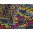 thumbnail image 4 of Ambesonne Abstract Quilted Bedspread Set 3 Pcs, Circle Grunge Colorful, Queen Size, Multicolor, 4 of 5