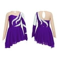 thumbnail image 1 of Choomomo Robe de Danse Lyrique à Paillettes pour Fille, Camisole, Costumes de Danse Jazz Moderne, Tenue de Compétition, Violet 14, 1 of 6
