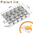 thumbnail image 2 of Cortador de galletas Goldfish de acero inoxidable, 25 cavidades, antiadherente, 2 of 7