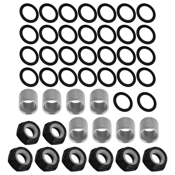 OATIPHO 1Set Skateboard Accessories Kit with Metal Washers Screws Nuts for Easy Installation