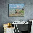 thumbnail image 4 of Epic Graffiti 'Cliff Walk At Pourville' by Claude Monet, Giclee Canvas Wall Art, 24"x20", 4 of 8