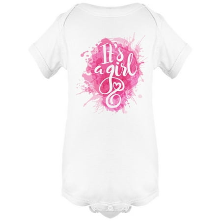 

Its A Girl Pink Splash Bodysuit Infant -Image by Shutterstock 6 Months