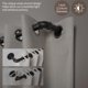 thumbnail image 4 of Barra de cortina Zeerobee, 120-240 cm, industrial, negra, envolvente, 4 of 9