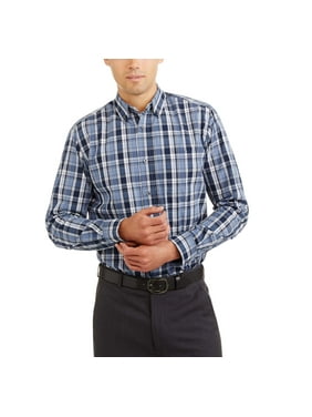 Men's Long-Sleeve Wrinkle-Resistant Poplin Shirt