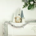 thumbnail image 2 of Northlight Tinsel with Snowflakes Artificial Christmas Garland - 12' x 3" - White and Silver - Unlit, 2 of 4