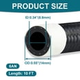 thumbnail image 3 of Línea de Combustible VWTNI 6AN 3/8 pulgadas CPE con Trenzado de Nylon 10 pies, 3 of 6