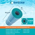 thumbnail image 3 of Hurricane 2 Pack HF4326-01M Elite Aseptic Pool Spa Filter Cartridge Replacement, 3 of 7