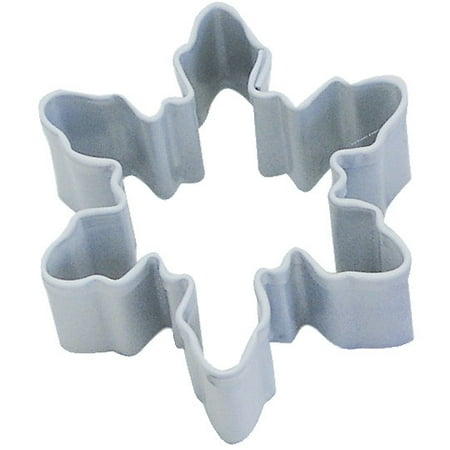 Snowflake Cookie Cutter - Mini Snowflake White 2 in Cookie Cutter Pr1601W - R&M Cookie Cutters - Tin Plate Steel