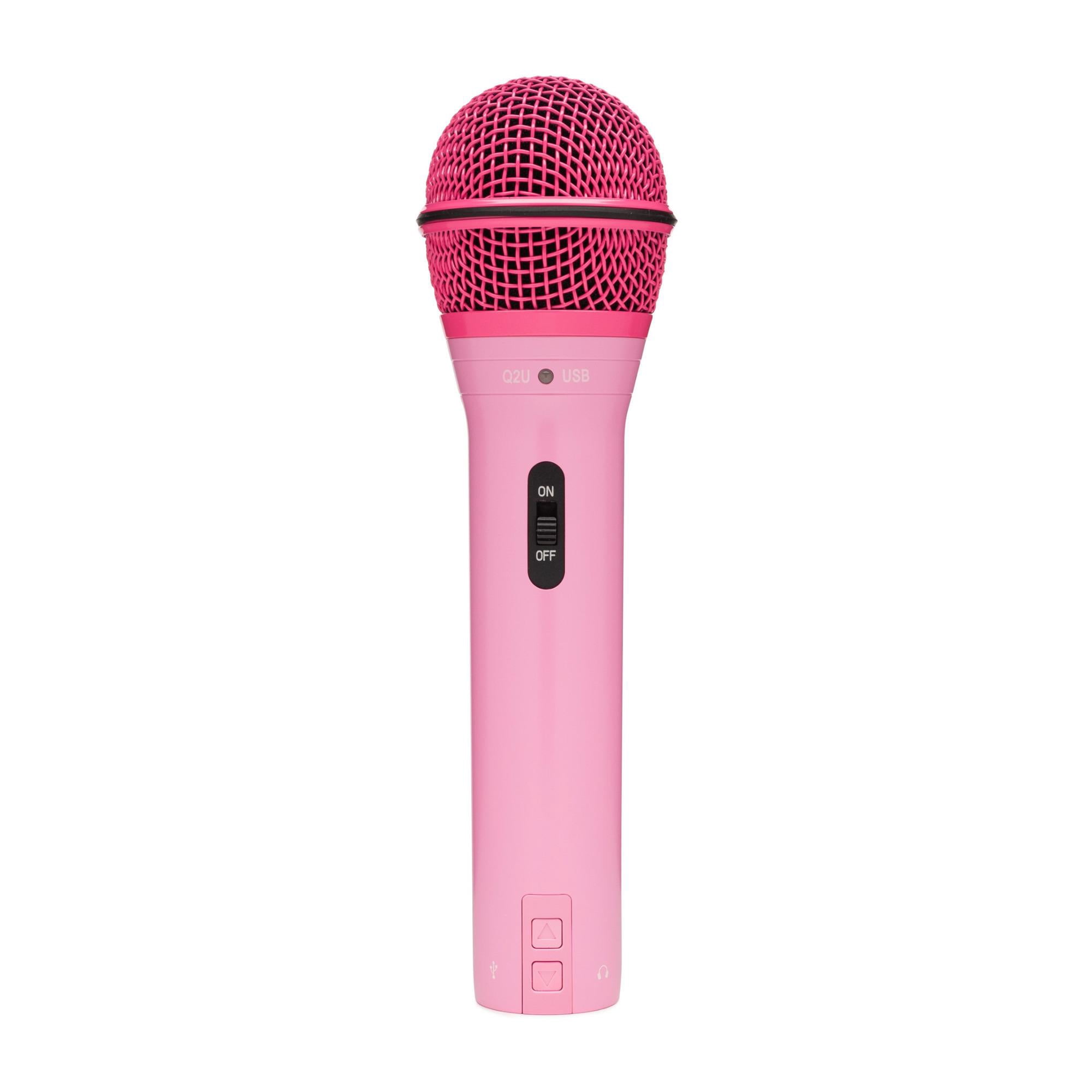 Samson Q2U Dynamic USB Microphone (Pink, 3-pack) Bundle with 3 x Shockmounts, 3 x Boom Arms and 3 x Pop Filters (12 items)