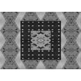 thumbnail image 1 of Ahgly Company Machine Washable Indoor Rectangle Transitional Dark Gray Area Rugs, 6' x 9', 1 of 7