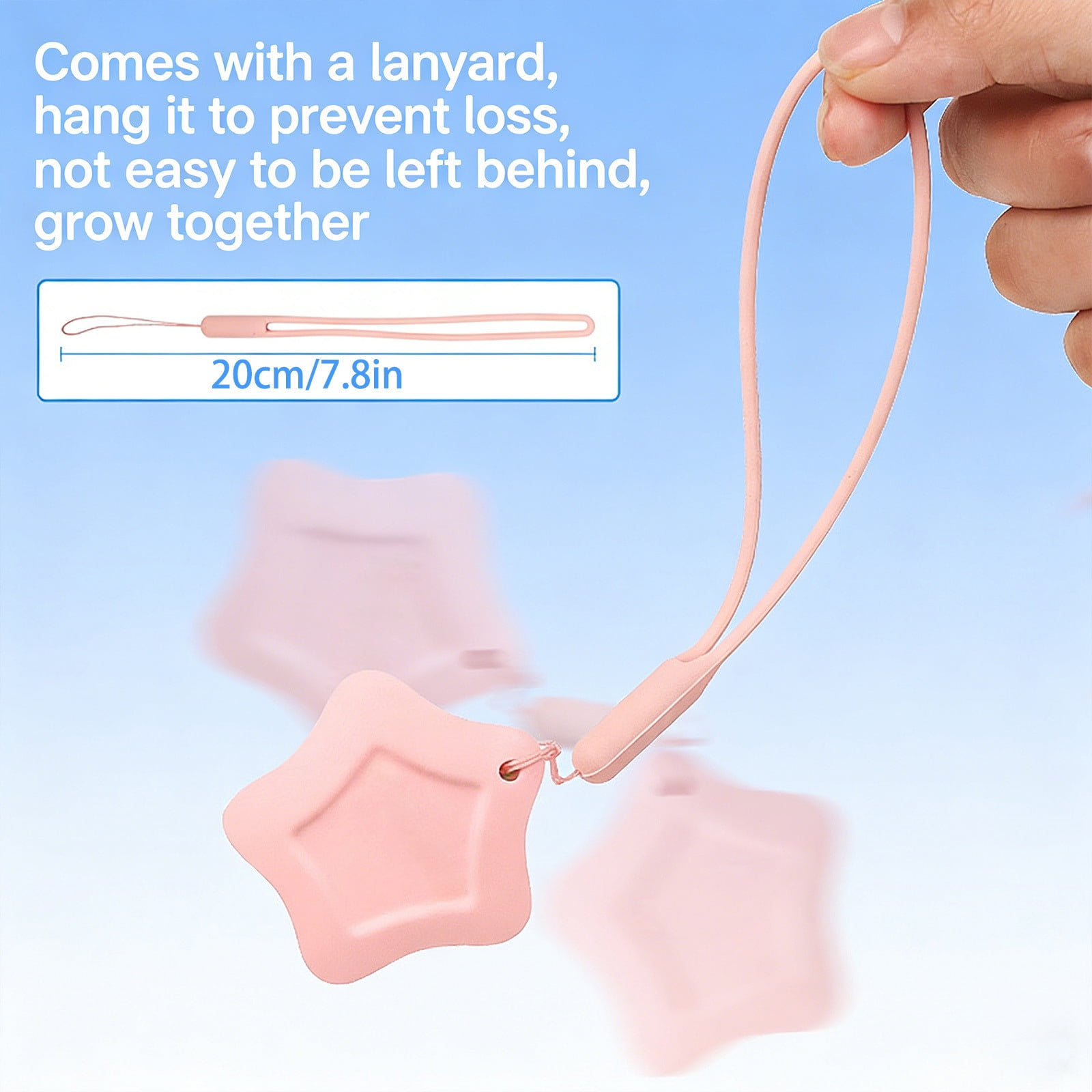 Seyotauo Star Shape Secure Eraser Set With Detachable Lanyard, Cute Soft Pencil Erasers, Practical Classroom Supplies for Daily Use, Ideal for Office Writing and Daily Drawing Use