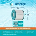 thumbnail image 2 of Hurricane 8 Pack HF4310-02 Advanced Pool and Spa Filter Cartridge Replacement, 2 of 7