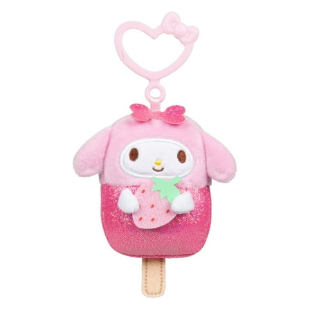 Hello Kitty and Friends, My Melody 4 inch Clip-on - Child's Ultra Soft Stuffed Plush Toy