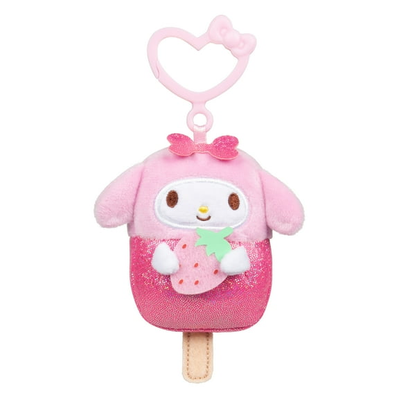 Hello Kitty and Friends, My Melody 4 inch Clip-on - Child's Ultra Soft Stuffed Plush Toy