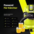 thumbnail image 3 of Juego de 3 filtros de cartucho + 3 tornillos de cierre adicionales - para aspiradora Kärcher WD3 Premium WD2 WD3 WD 3 MV3 WD 3 P - El kit de extensión reemplaza 6.414-552.0, 6.414-772.0, 3 of 5