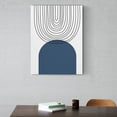 thumbnail image 6 of Soscooter Navy Blue Boho Canvas Wall Art Abstract Wall Decor Minimalist Print Geometric Botanical Lines Painting for Bedroom Office Bathroom 12x16 inches, 6 of 8