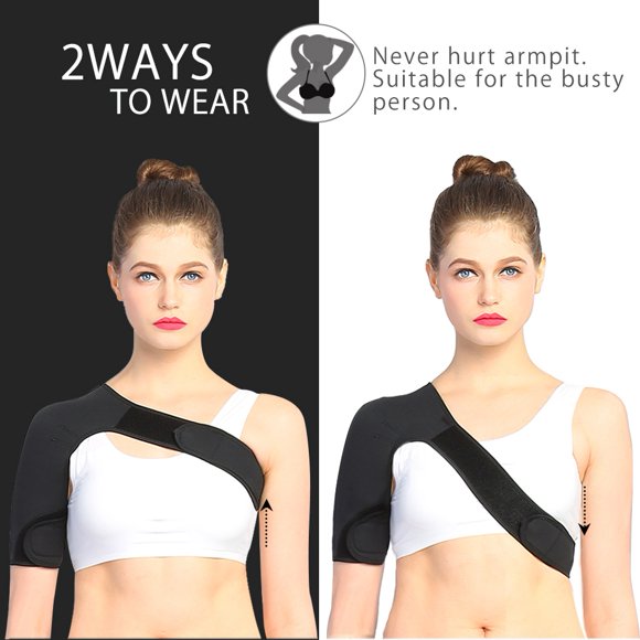Men's Shoulder Support Brace Right Shoulder Breathable Adjustable Shoulder Support For Pain Rel