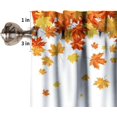 thumbnail image 3 of Fall Maple Leaves Valance Curtains, Autumn Plants Nature Scenery Watercolor Pattern Rod Pocket Window Curtain Valances for Kitchen Living Room Bedroom, 54x18 Inch, 3 of 6