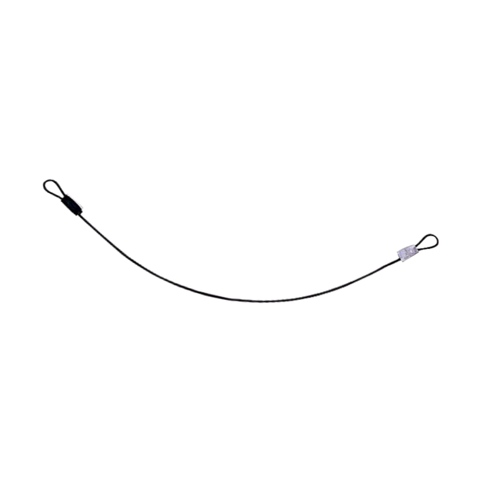 Steel Wire Cable with Loops Short Rope Lanyard Lock for Hiking Camping Bike 80cm