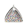 thumbnail image 3 of Lsque Colorful Numbers Printed Long Tissue Box Cover Holder, Facial Paper Organizer Dispenser,Triangle with Bottom Belt, PVC Leather Decorative Organizer, 3 of 9