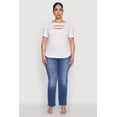 thumbnail image 3 of Womens Plus Size Cut Out Crew Neck Tee, 3 of 5