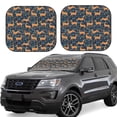 thumbnail image 1 of Saiise Reindeer for Foldable Car Sun Shades (2-Pack) Offer Sun Protection with an Easy-fold Design for Convenient Windshield Shading-Medium, 1 of 6
