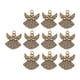 thumbnail image 3 of 10 dijes de ángel hechos a mano de aleación para marcapáginas, tiradores de cremallera y joyería. 10 piezas ángel bronce, 3 of 8
