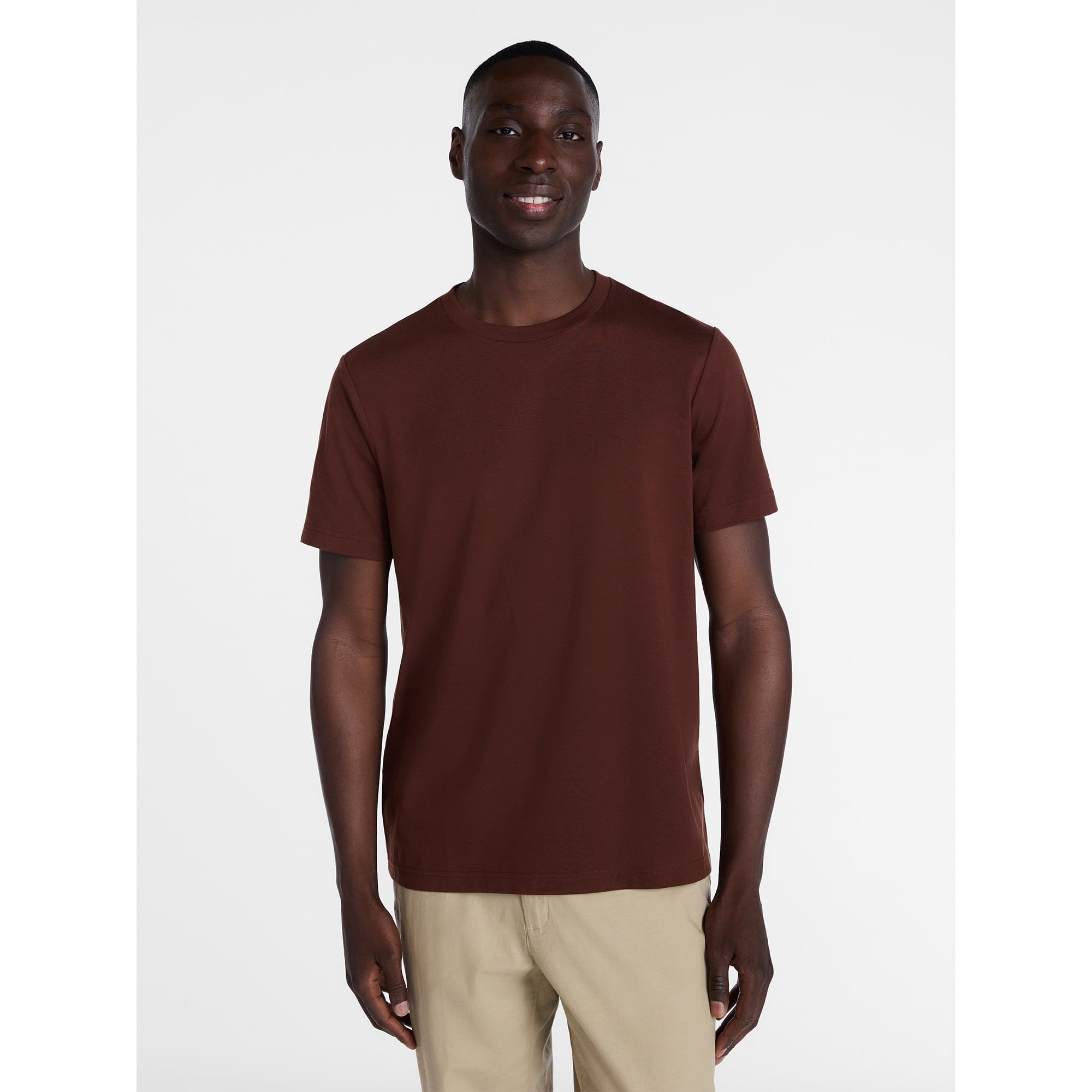 George Men's and Big Men's Classic Fit Crewneck Tee with Short Sleeves, Sizes XS-3XL