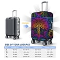 thumbnail image 6 of Daiia Indian Mandalas Dragonfly Luggage Cover, Thickened Washable Travel Luggage Covers, Elastic Unique Baggage Covers for 18-20 inch Luggage-Large, 6 of 9