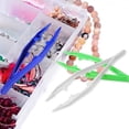 thumbnail image 3 of Pinzas Para Cuentas, Puntas Puntiagudas, Pinzas De Plástico Compactas, Bricolaje, 20 Piezas, Resistencia Al Deslizamiento Para Entrenamiento Manual De Pasatiempos Para Niños Para, 3 of 7
