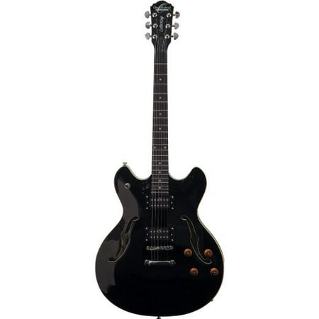 - Oscar Schmidt OE30B Black Vintage Style Single Cutaway Guitar