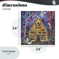 thumbnail image 4 of Stupell Industries Eclectic Halloween Costume Party House Canvas Art, 24 x 24, by Estelle Grengs, 4 of 8