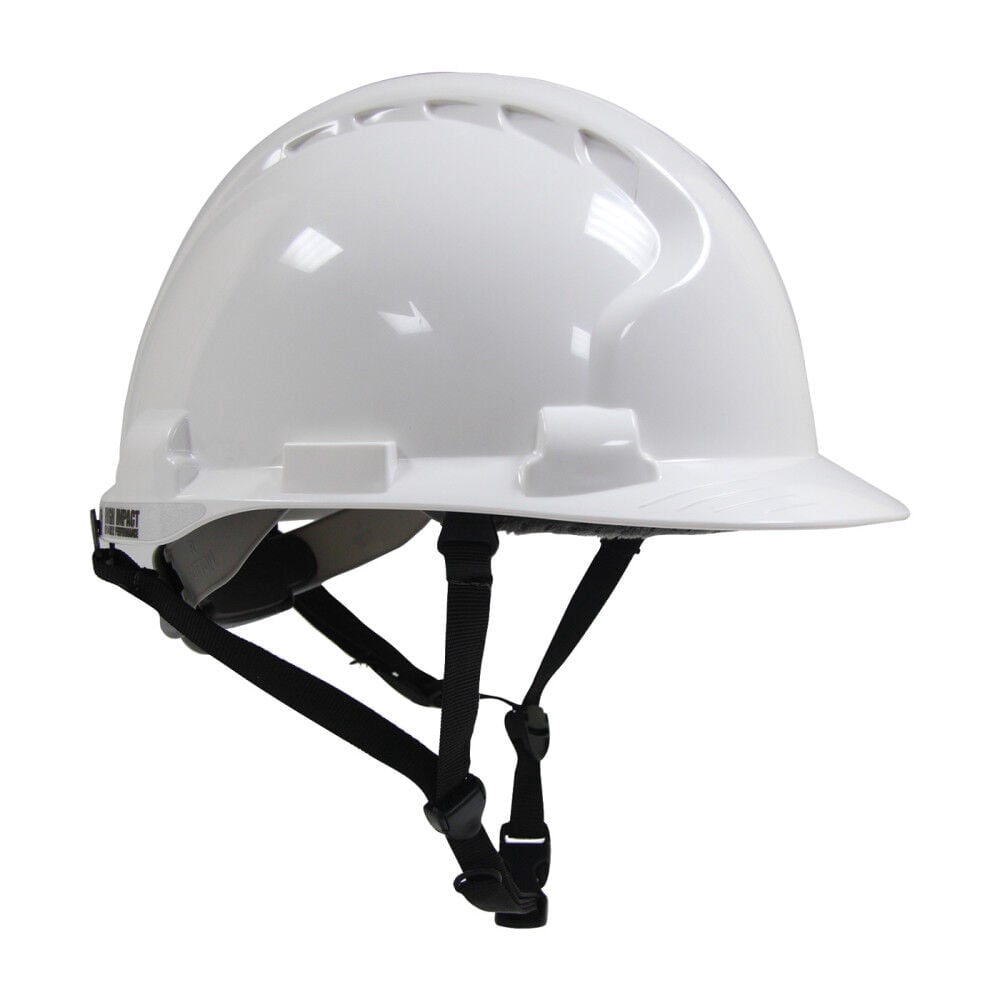PIP Industries B3113626 MK8 Evolution Type II Linesman HDPE Shell EPS Impact Liner Polyester Suspension Hard Hat, White