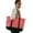 Coral, variant on Women Jute Leisure Shoulder Tote Bag Twill-Cotton Lining and Zipper Closure