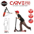 thumbnail image 3 of Madd Gear Carve Pro Freestyle Stunt Scooter - Strong Lightweight Aluminum Deck for Beginner 6 Yrs +, 3 of 12