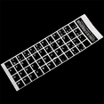 thumbnail image 5 of 8X Negro Cubierta de Pegatina de Teclado Azerty Frances de Letras Blancas para PC Ordenador Portatil, 5 of 5