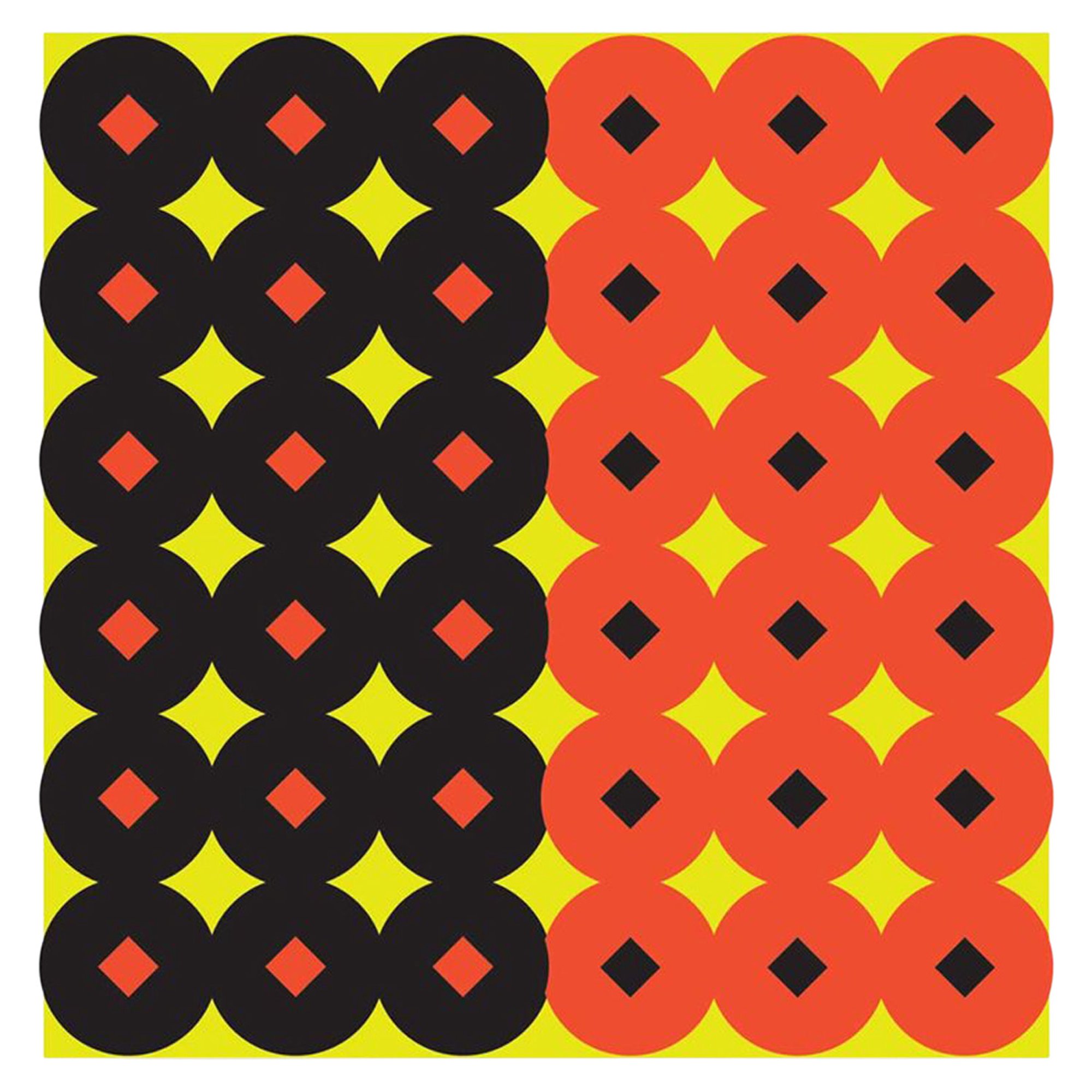Birchwood Casey 34117 Shoot-N-C 1 Self-Adhesive Diamond/Circle Target 432 Pasters Orange/Black