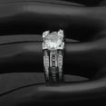 thumbnail image 3 of Skylar Wedding Ring Set for Women Engagement Ring and Matching Band Cz Ginger Lyne Collection, 3 of 5