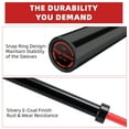 thumbnail image 5 of GARVEE 7FT Olympic Barbell Bar with 2 Collars,1500 LB Capacity Weightlifting & Powerlifting Bar,Fits 2-Inch Plates,Strength Training Bench Press Bar for Home Gym,Black&Red, 5 of 8
