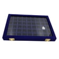 thumbnail image 2 of Caja de exhibición de joyas con tapa de vidrio para guardar pulseras, colgantes y anillos 31x22x2.8cm, 2 of 9