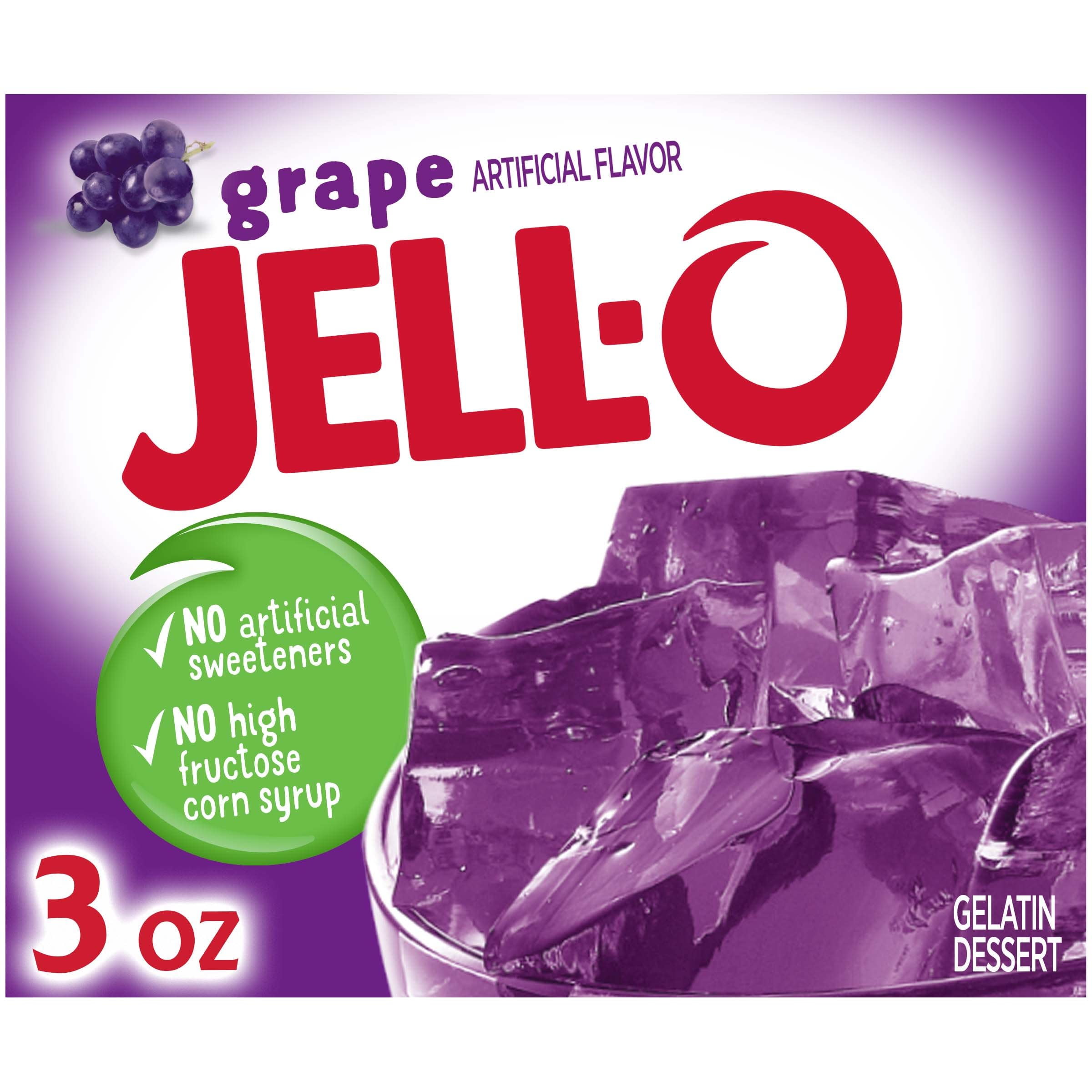 Buy JellO Grape Gelatin Dessert Mix, 3 oz Box Online at Lowest Price