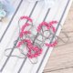 thumbnail image 2 of 12 Pcs Colored Roller Shower Curtain Rings Acrylic and Iron Plating Curtain Hooks Rust-Resistant Shower Curtain Rings for Bathroom Shower Rod (Rosy), 2 of 3
