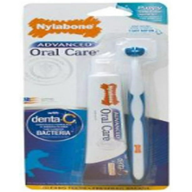 Nylabone Advanced Oral Care Triple Action Puppy Dental Kit Walmart