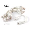 thumbnail image 2 of CablesOnline 10-Pack 6inch CAT5e UTP Ethernet RJ45 Full 8-Wire White Patch Cable, (U-000WH-10), 2 of 2