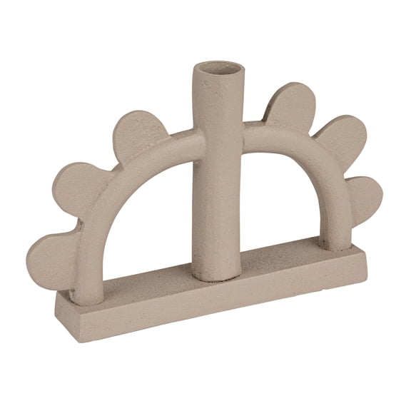 Bloomingville Scalloped Taper Candleholder, White