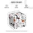 thumbnail image 4 of Fuzoiu Halloween Dachshund Print Tissue Box Cover Holder, Square Leather Tissue Box,PU Leather Decorative Organizer for Tabletop, Bathroom, Car, Office, 4 of 7