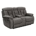 thumbnail image 6 of Steve Silver Bogata Traditional Upholstered Loveseat with Console, Mushroom, 6 of 6