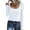 20# White, variant on Fshiont Trendy Ribbed Womens Long Sleeve Scoop Neck Fitted Casual Tops Tee Slim Basic Shirts White XL